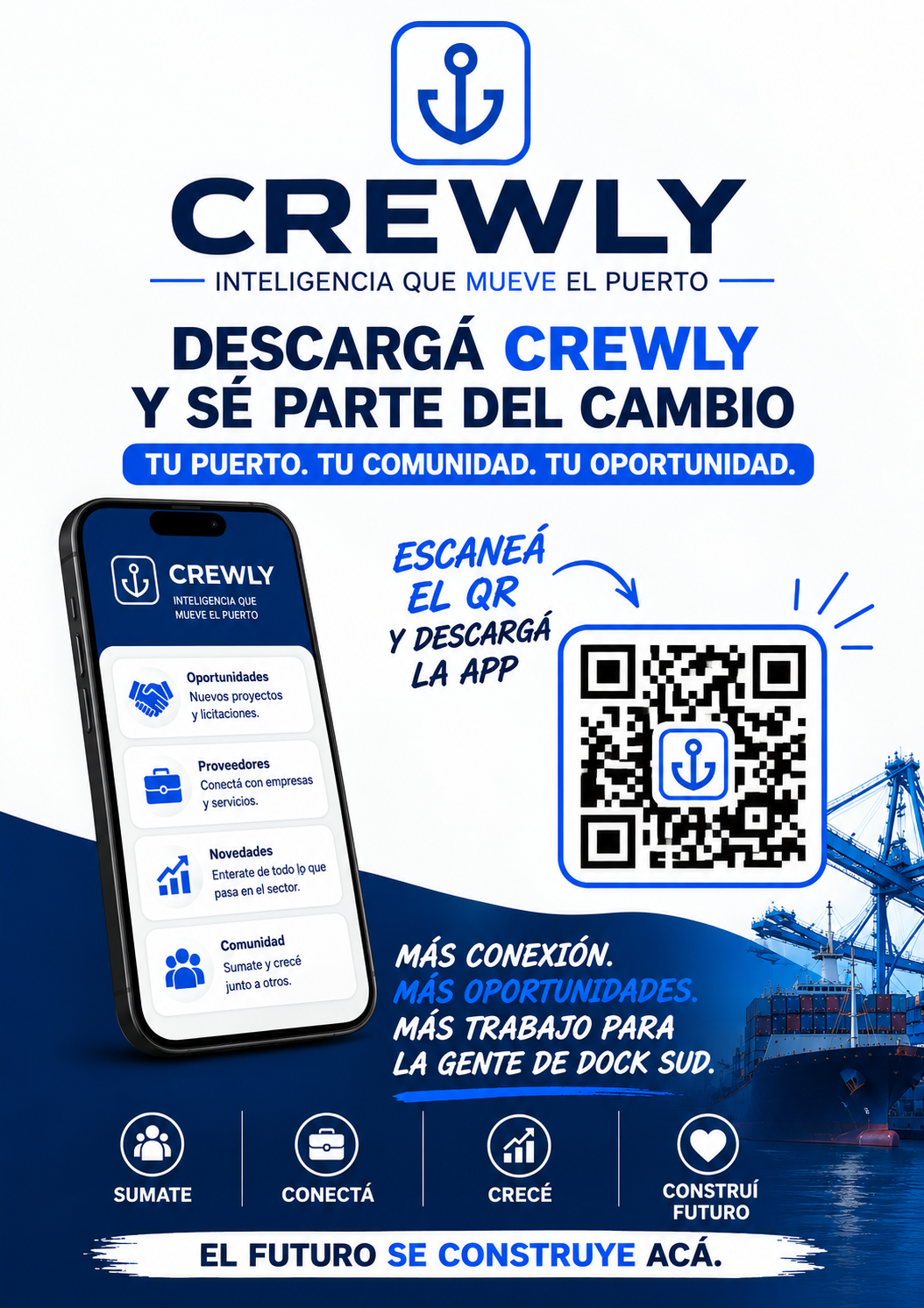 Descargá la app CREWLY